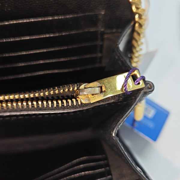 MONOGRAM Medium Chevron Calfskin Black