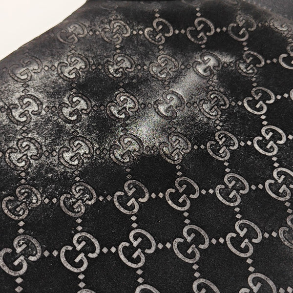 Monogram Suede Shoulder Bag Black
