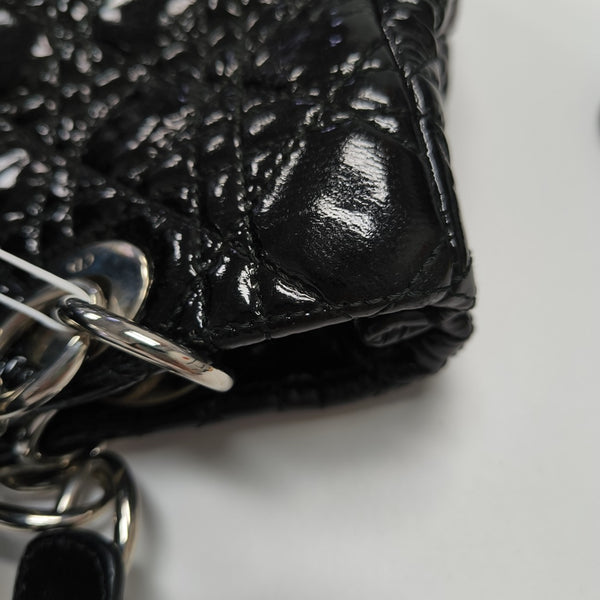 Dior Soft Cannage Patent Leather Black