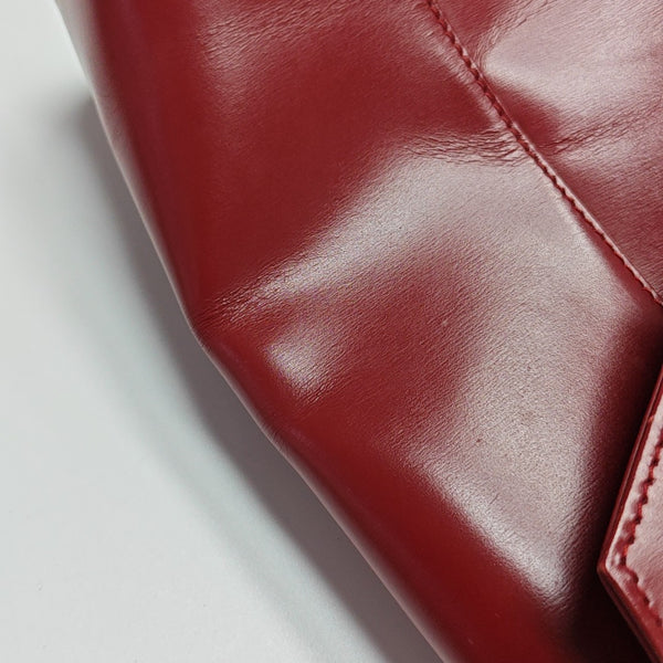 Calfskin Top Handle Bag Red