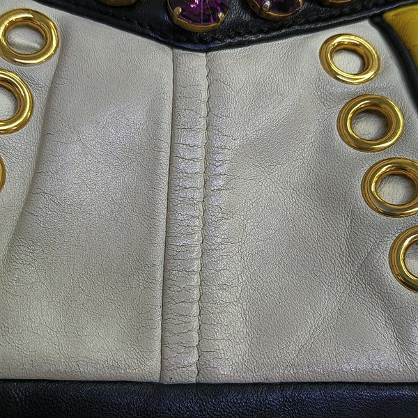Quilted Lambskin Shoulder Bag Yellow