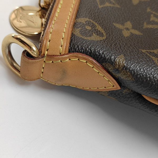 PALERMO PM Monogram Coated Canvas Brown