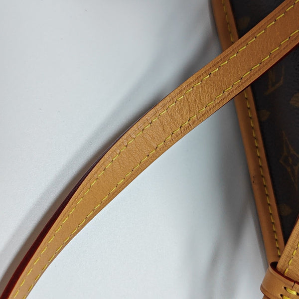 DIANE Nano Monogram Coated Canvas Brown