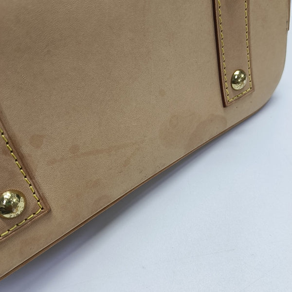ALMA BB Monogram Coated Canvas Brown