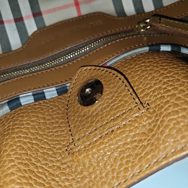 Calfskin Shoulder Bag Brown