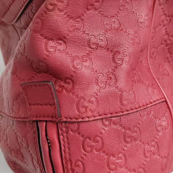 Microguccissima Monogram Leather Red