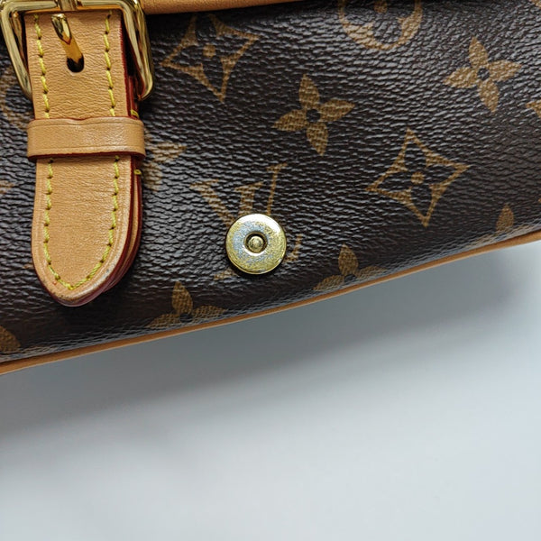 DIANE Monogram Coated Canvas Brown