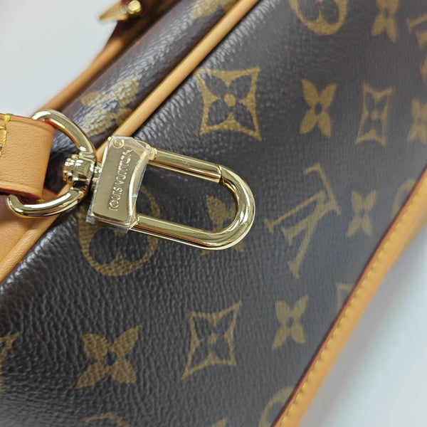 DIANE Monogram Coated Canvas Brown