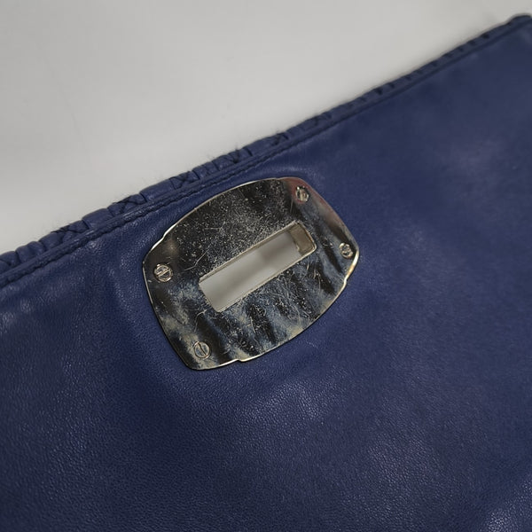 Crystal Quilted Lambskin Blue