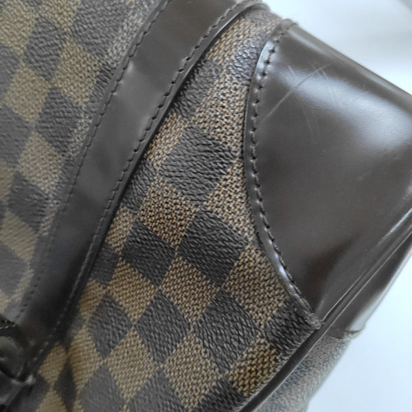 BERKELEY Damier Ebene Coated Canvas Brown