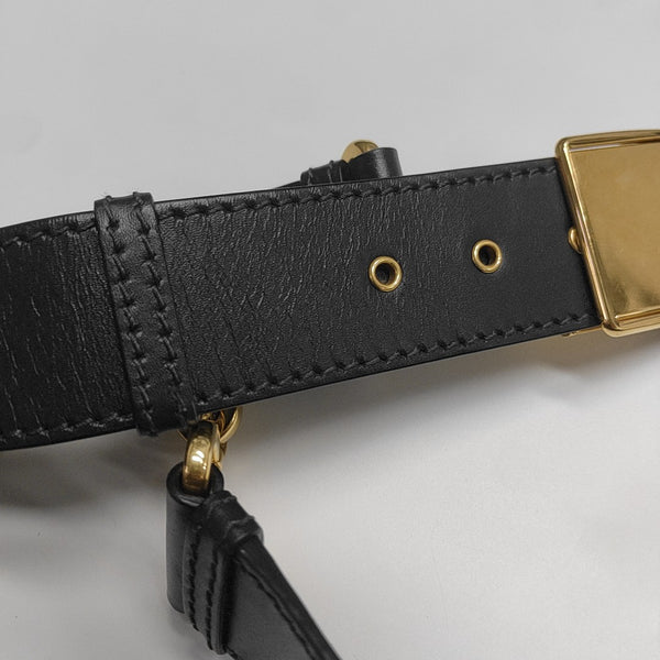 30 Montaigne Mini Oblique Canvas Blue