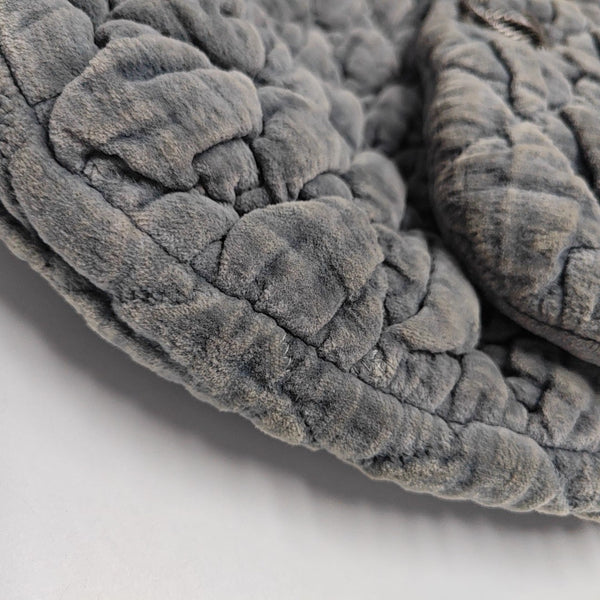 Quilted Velvet Gray