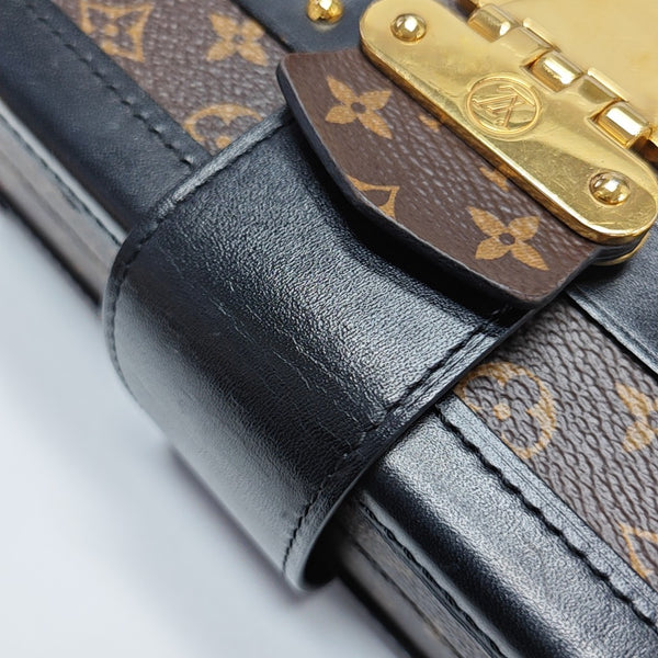 PETITE MALLE Monogram Coated Canvas Brown