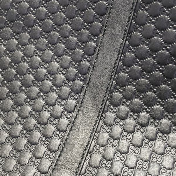 Microguccissima Monogram Calfskin Black