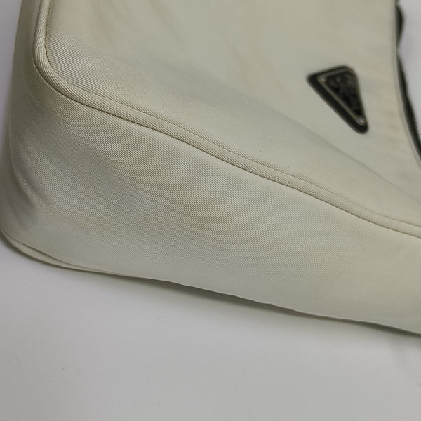 Nylon Shoulder Bag White
