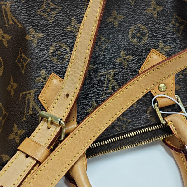 SPEEDY 25 Monogram Coated Canvas Brown