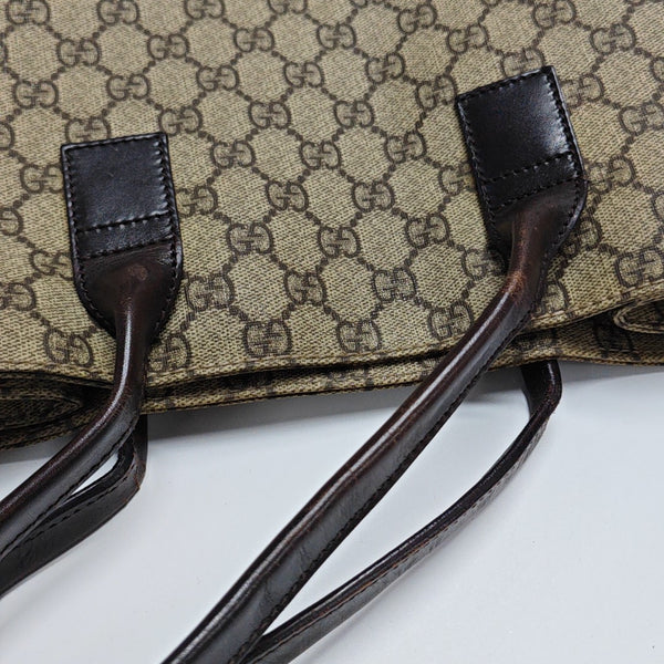Monogram Coated Canvas Tote Bag Black