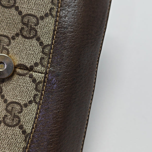 Monogram Coated Canvas Shoulder Bag Beige