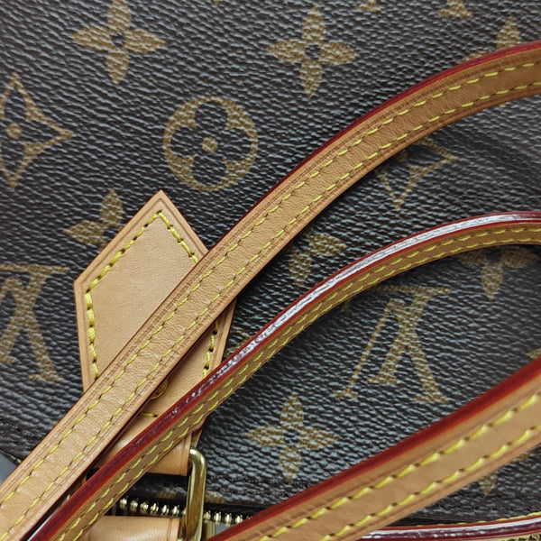ALMA BB Monogram Coated Canvas Brown