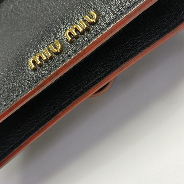 My Miu Calfskin Black