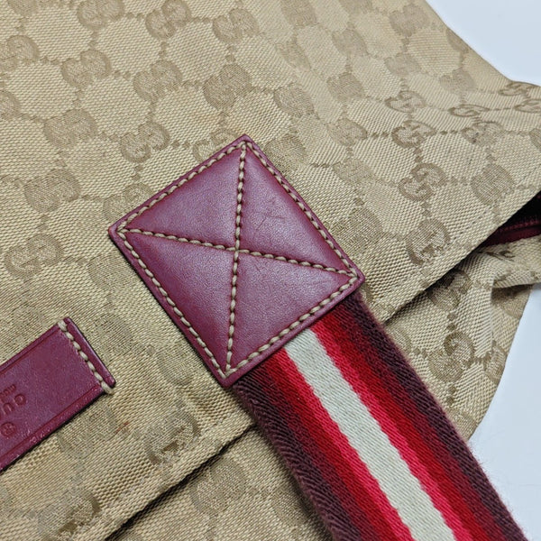 Monogram Canvas Tote Bag Beige