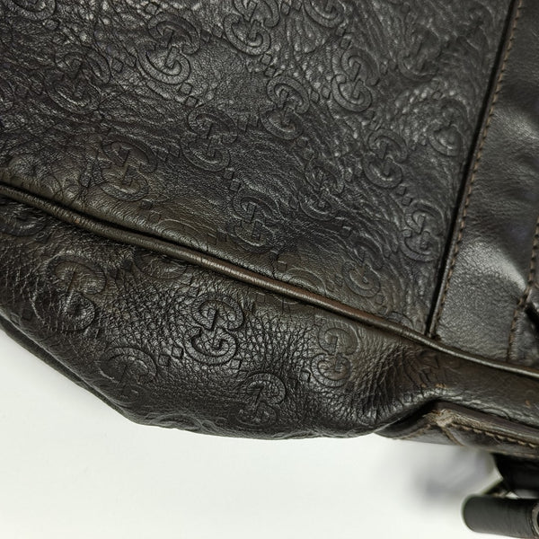 GG Imprime Monogram Calfskin Brown