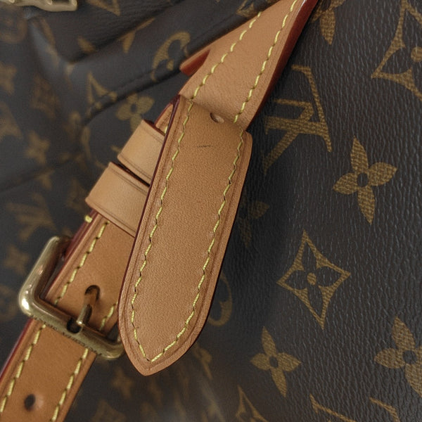 TRIO Monogram Coated Canvas Brown