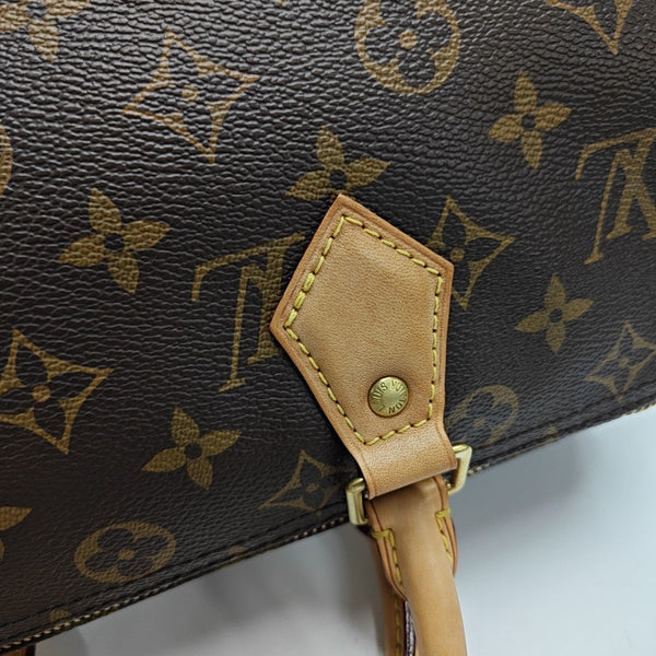 SPEEDY 30 Monogram Coated Canvas Brown