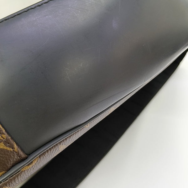 JOSH Monogram Coated Canvas Brown