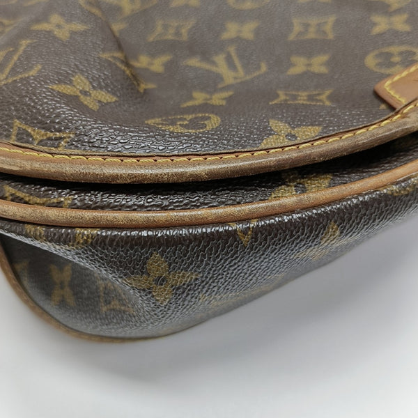 MENILMONTANT PM Monogram Coated Canvas Brown
