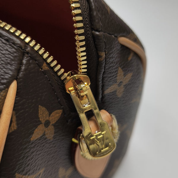 SPEEDY 20 Monogram Coated Canvas Brown