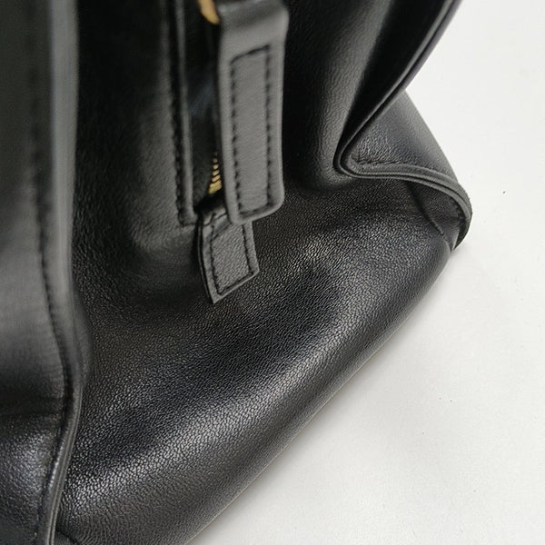 Quilted Lambskin Tote Bag Black