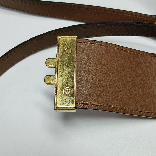 Padlock Small Monogram Coated Canvas Beige