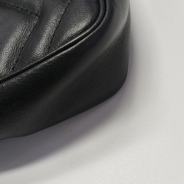 GG Marmont Mini Quilted Calfskin Black