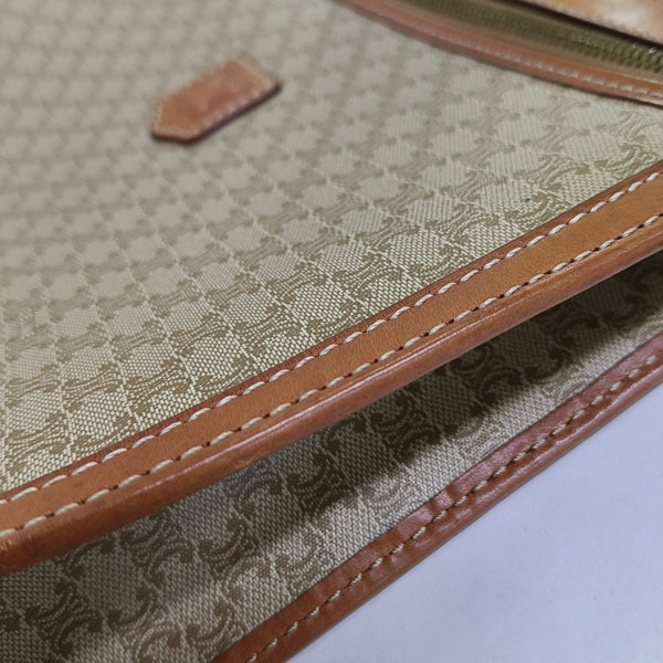 MACADAM CLUTCHES Coated Canvas Brown