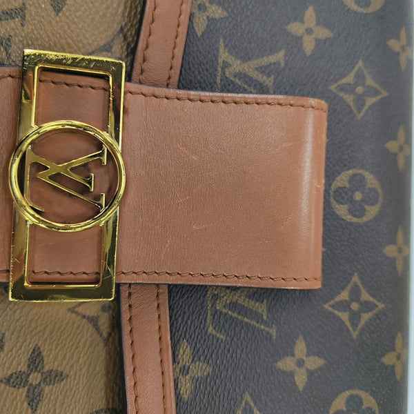 DAUPHINE MM Monogram Coated Canvas Brown