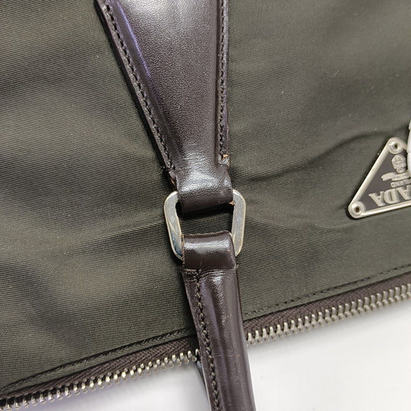 Nylon Top Handle Bag Green