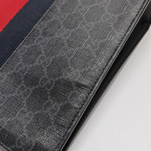 GG Supreme Monogram Coated Canvas Gray