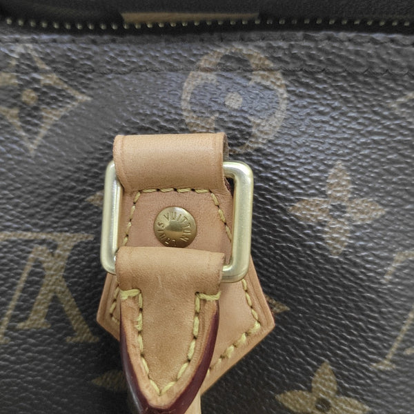 SPEEDY 25 Monogram Coated Canvas Brown