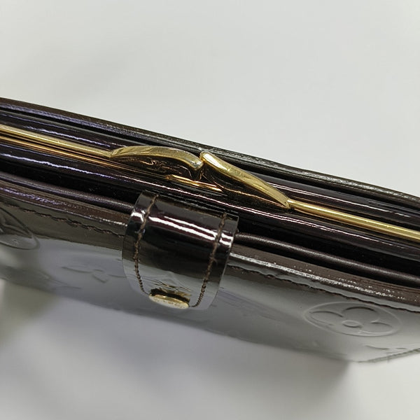 VIENNOIS Monogram Patent Leather Red Wallet