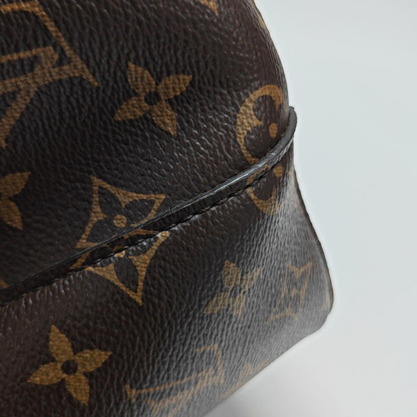 NÉONOÉ MM Monogram Coated Canvas Brown
