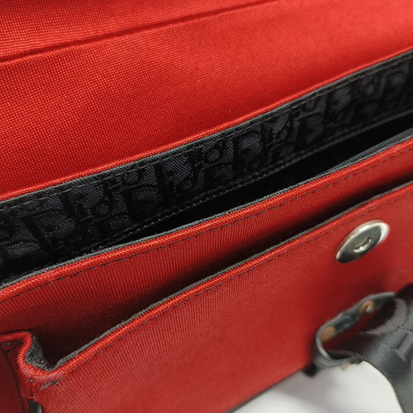 Fabric Shoulder Bag Red