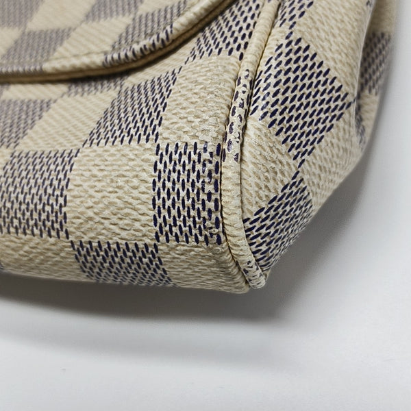 FAVORITE PM Damier Azur Coated Canvas White