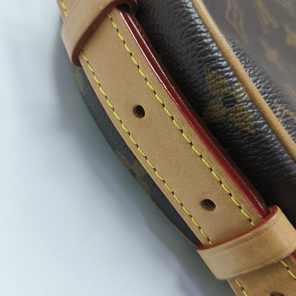 CROISSANT Monogram Coated Canvas Brown