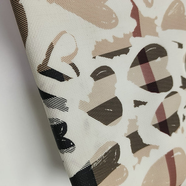Coated Canvas Top Handle Bag White