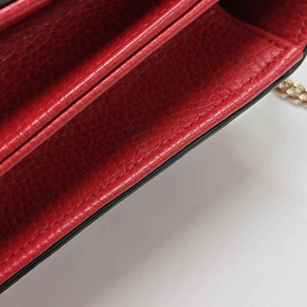 Interlocking G Small Calfskin Red