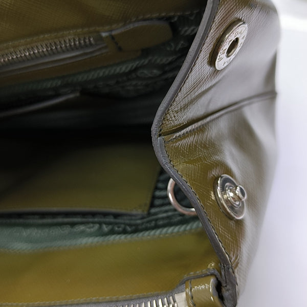 Saffiano Calfskin Tote Bag Large Green