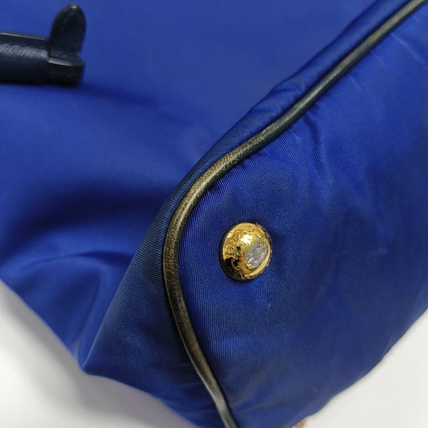 Nylon Tote Bag Blue