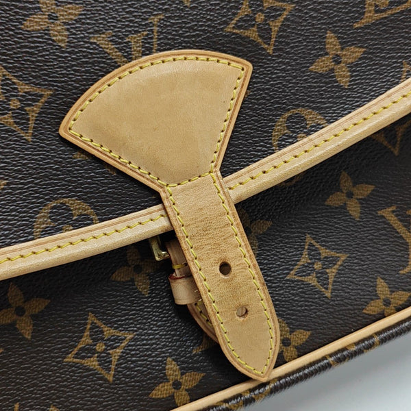 SOLOGNE PM Monogram Coated Canvas Brown