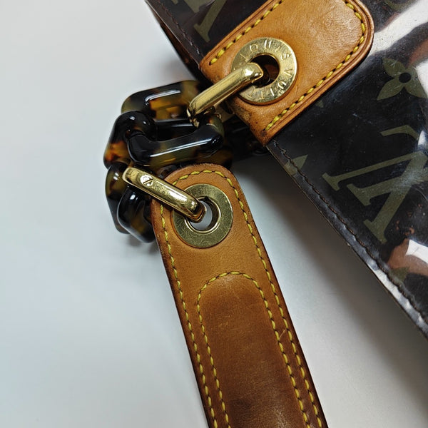 SAC AMBRE PM Monogram Plastic Brown